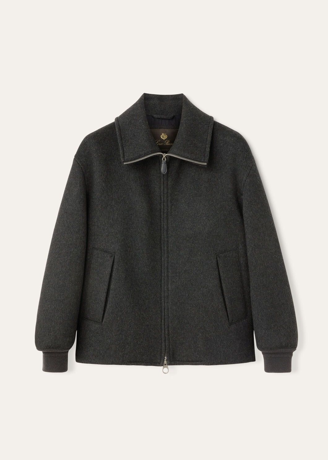 Loro Piana o1w1db10725 FAO3109 Marius Blouson Jacket in Dark Grey Size US S / EU 44-46 / 1 - 1 Thumbnail