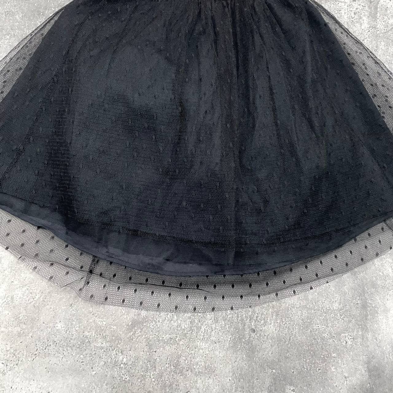 RED Valentino RED Valentino Black Polka Dot Tulle Mini Skirt Women’s 38/40 Size 28" / US 6 / IT 42 - 14 Thumbnail