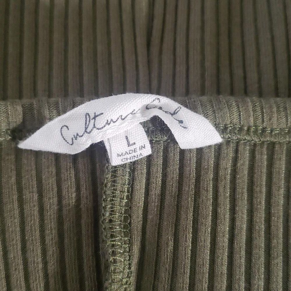 Designer CT896 Culture Code Ribbed Long Sleeve Fitted Blouse L & XL Size L / US 10 / IT 46 - 4 Thumbnail