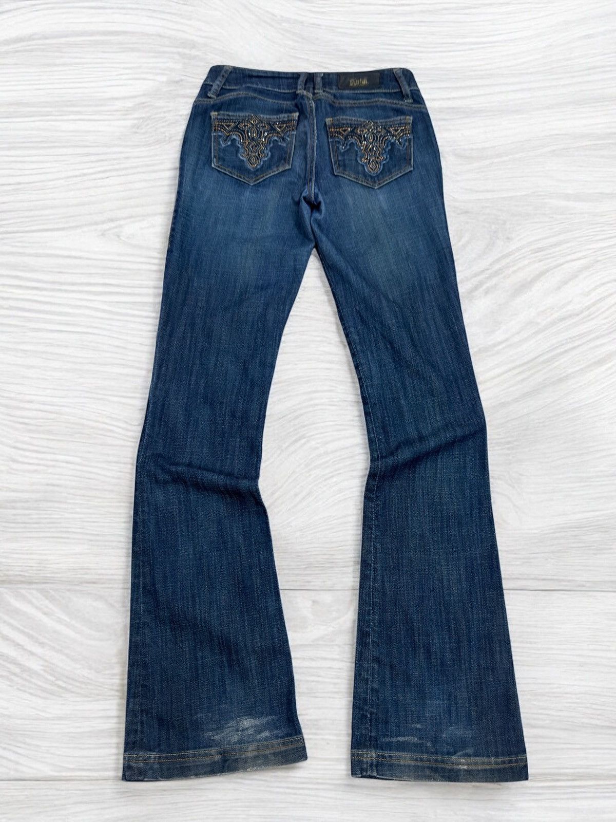 If Six Was Nine Vintage Bootcut Antik Denim Swarovski Back Pockets Size 28" / US 6 / IT 42 - 1 Thumbnail