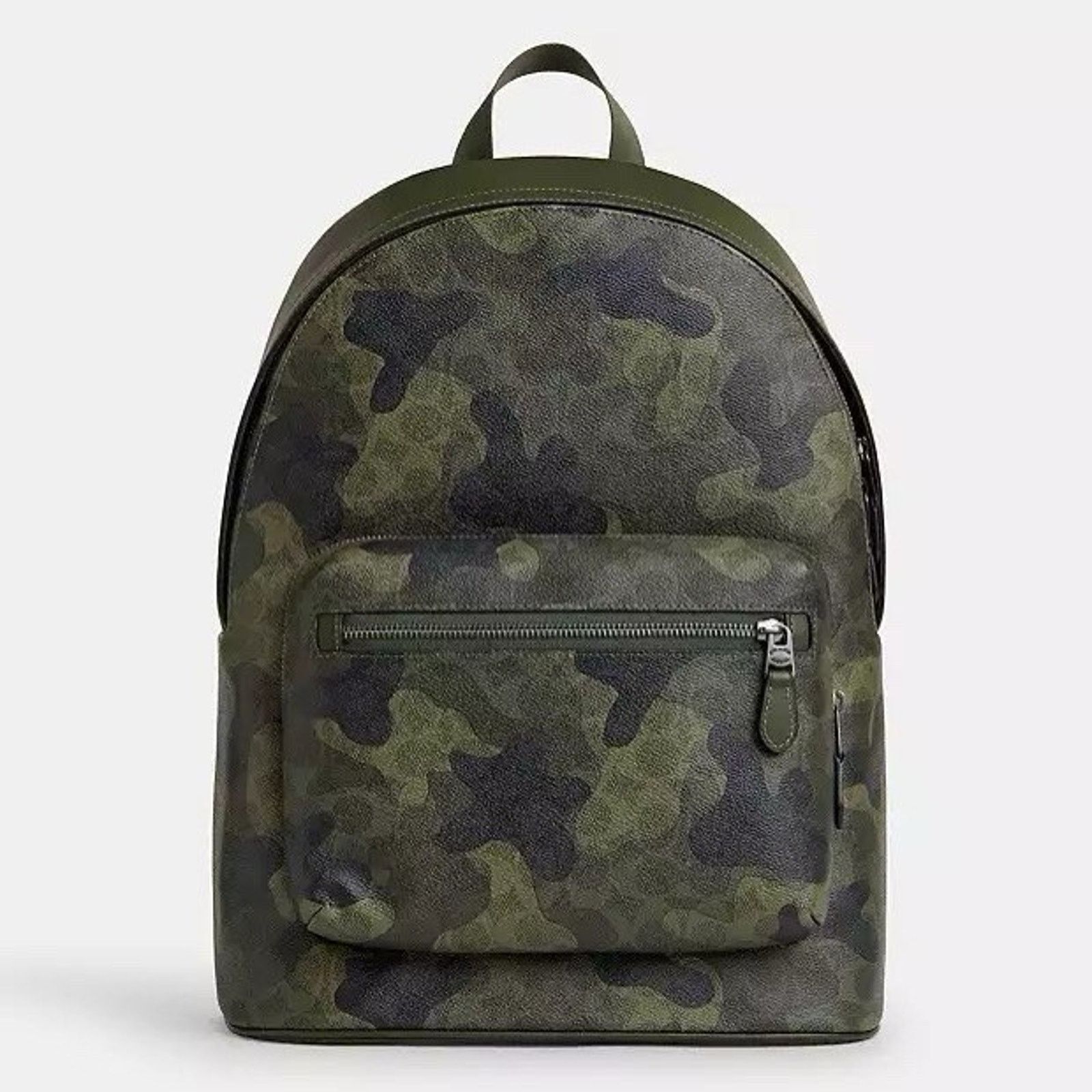 Coach NWT COACH West Men's Backpack Camo CW311 Dark Shamrock Multi Size ONE SIZE - 6 Thumbnail