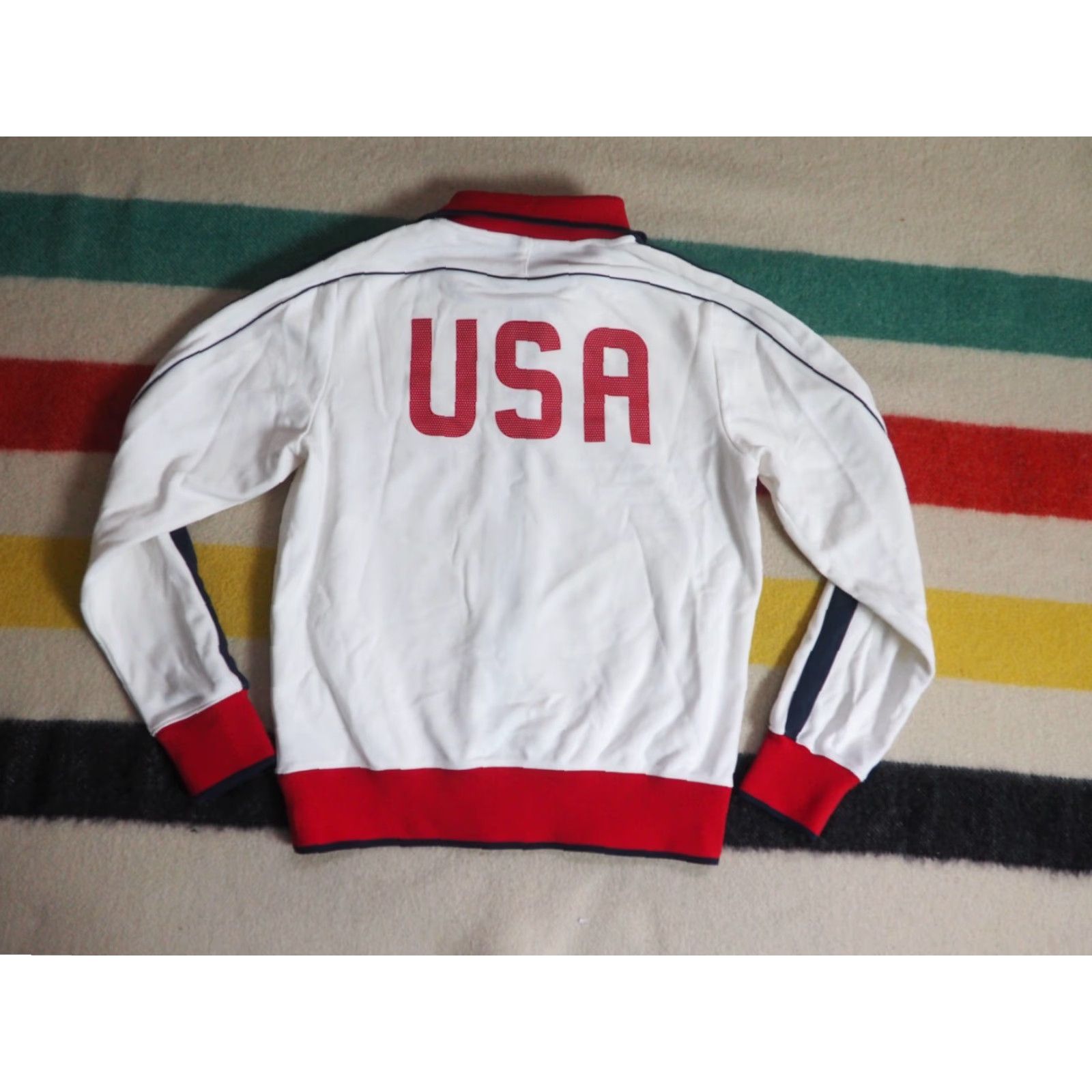 Nike Nike Team USA Track Jacket Mens S Full Zip Red White Soccer Sports Logo Jacket Size US S / EU 44-46 / 1 - 2 Thumbnail