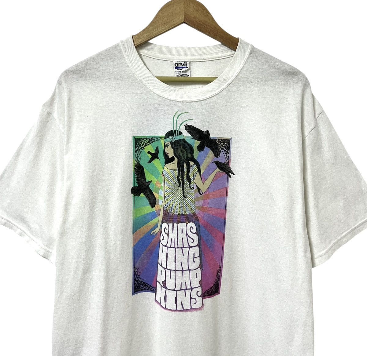 Band Tees VINTAGE 00s THE SMASHING PUMPKINS PSYCHEDELIC TOUR TSHIRT Size US XL / EU 56 / 4 - 3 Thumbnail