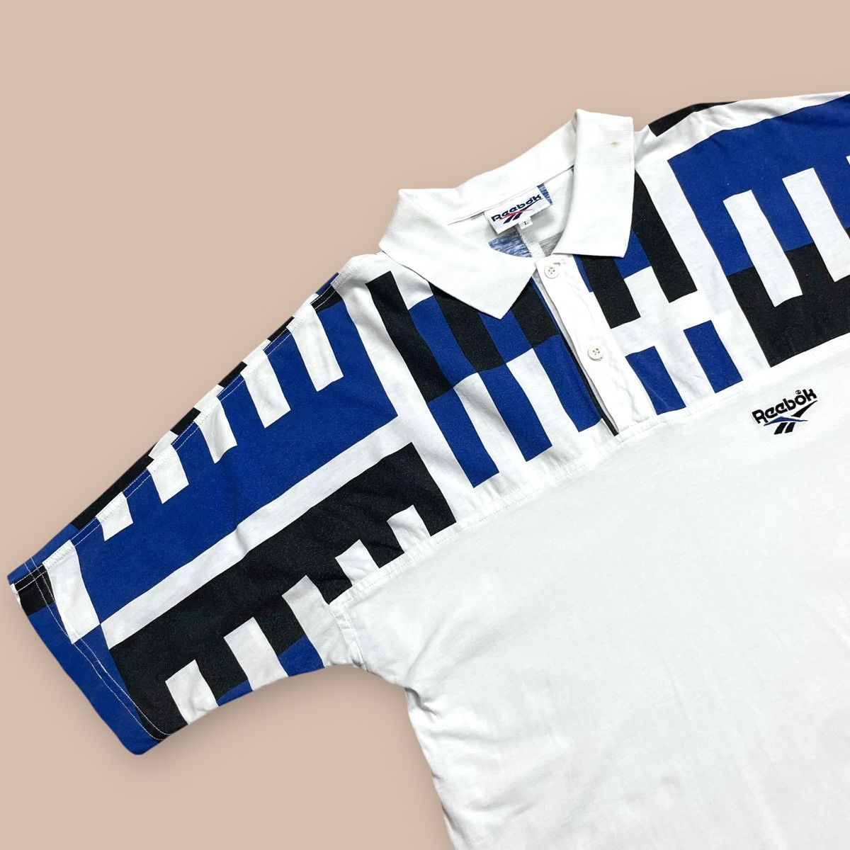 Reebok Vintage 90s Reebok Michael Chang Tennis Polo Shirt Size US L / EU 52-54 / 3 - 4 Thumbnail