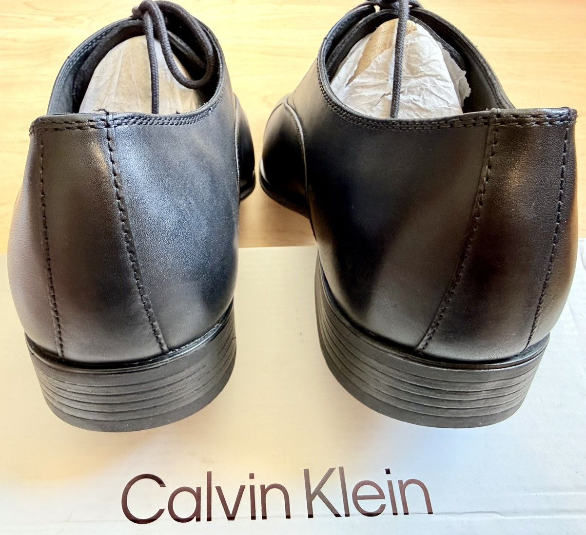Calvin Klein Calvin Klein Drew men’s black dress shoes Tktd.$140.00 Size US 13 / EU 46 - 9 Thumbnail