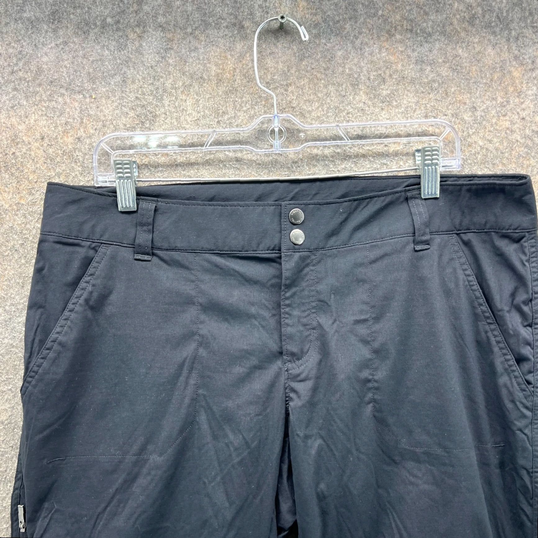 Vintage Columbia Pants Womens 14 Black Flat Front Trouser Saturday Trail Outdoors Nylon Pants Mens? Size 36" / US 14 / IT 50 - 7 Thumbnail
