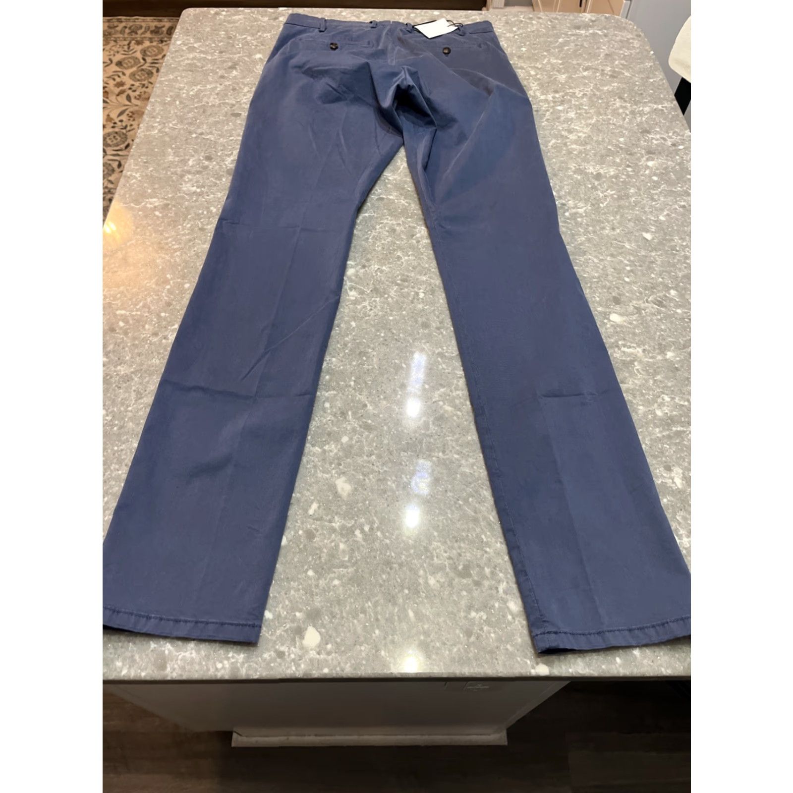 Peter Millar Peter Millar Crown Crafted Chinos Pants 32 x 37 Washed Navy Stretch Flat Front Straight Men Regular Casual Business Wedding 90s? Wait. Size US 32 / EU 48 - 8 Thumbnail