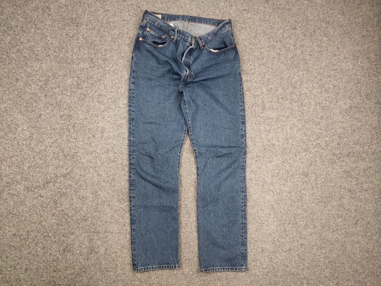 Levi's Levis 501's Straight Women's blue Denim Jeans Size 32" / US 10 / IT 46 - 2 Thumbnail