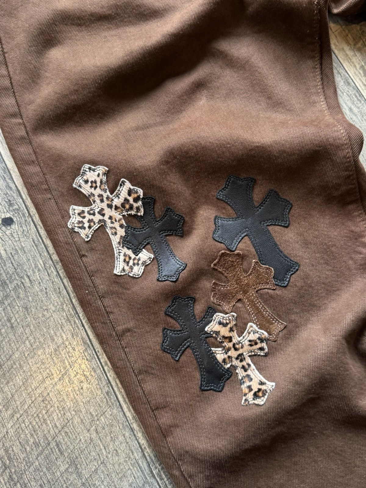 Chrome Hearts Chrome Hearts NYFW Exclusive Levi’s Cross Patch Jeans Size US 36 / EU 52 - 2 Thumbnail