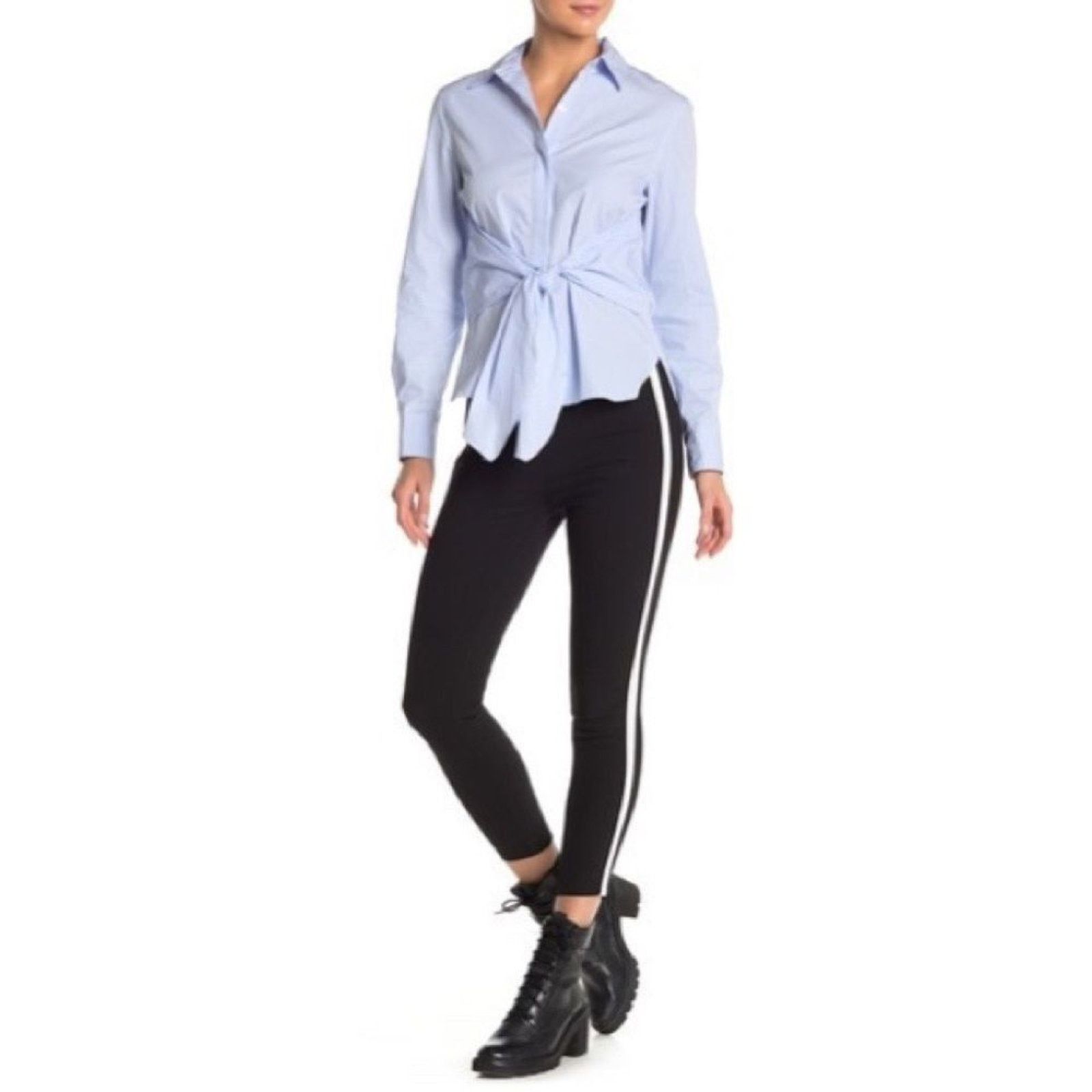 Rag & Bone Rag & Bone Simone Side Stripe Ankle Crop Pant NWT Sz 0 Size 25" / US 0 / IT 36 - 1 Thumbnail