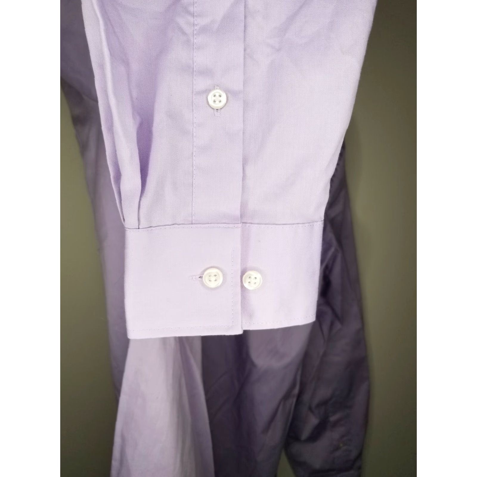 Van Heusen Van Heusen Dress Shirt Long Sleeve 16.5 Purple Mens Size Medium? Size 42R - 5 Thumbnail