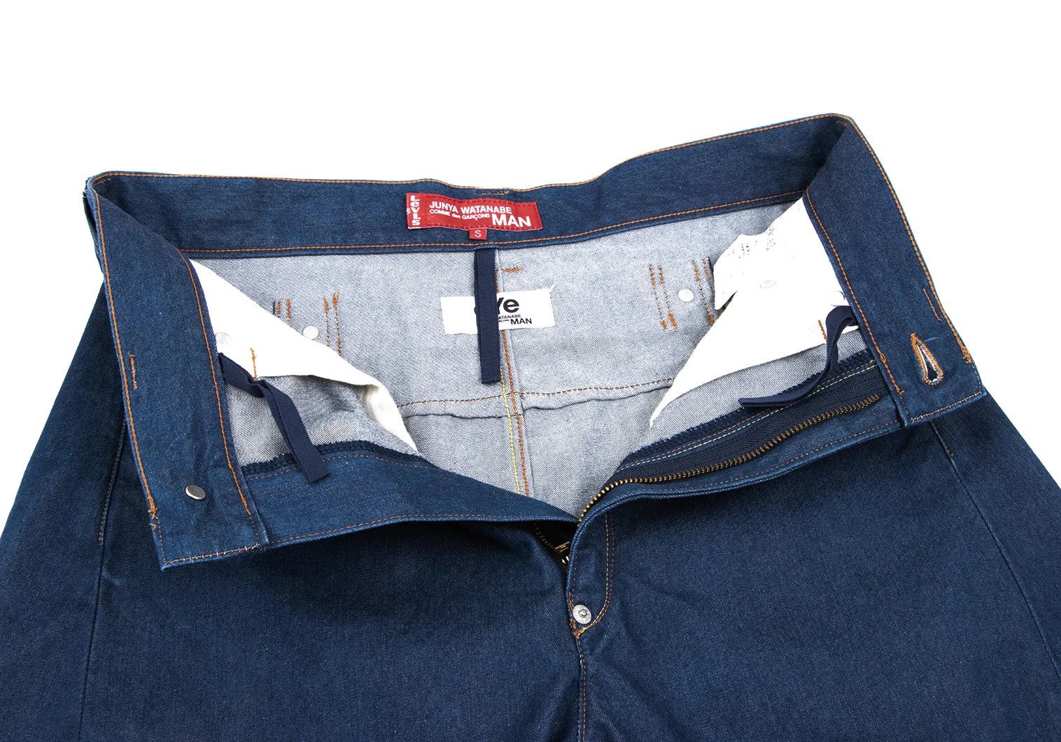 Junya Watanabe Camouflage Pocket Design Curved Denim Pants in Indigo S Size US 30 / EU 46 - 4 Thumbnail
