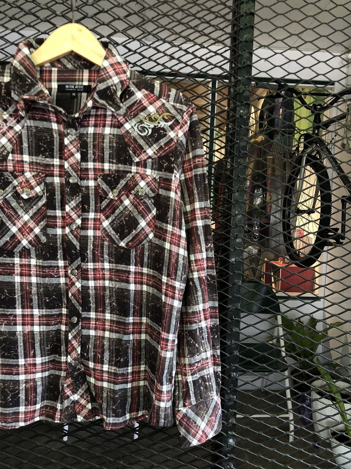 Hysteric Glamour × In The Attic × Japanese Brand IN THE ATTIC FLANNEL PLAID SHIRT Size US M / EU 48-50 / 2 - 2 Thumbnail