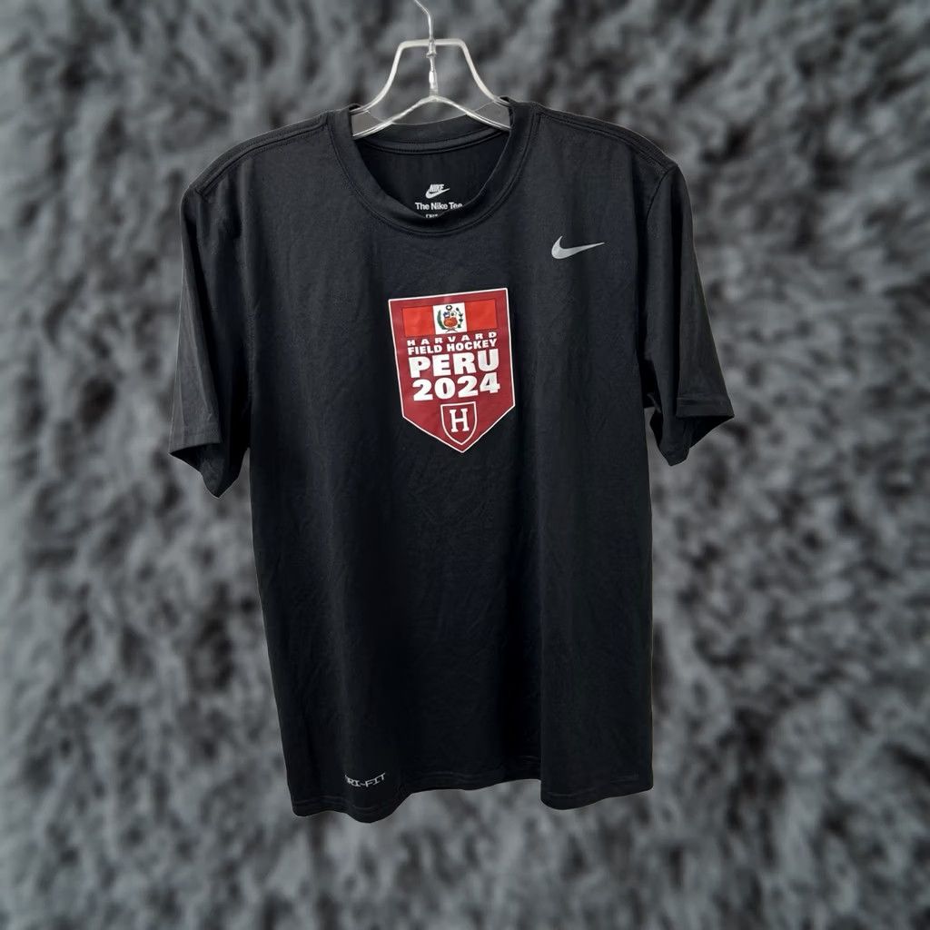 Nike Nike Dri Fit Training Shirt Mens M Black Harvard Field Hockey Peru 24 Team Issue Size US M / EU 48-50 / 2 - 1 Thumbnail
