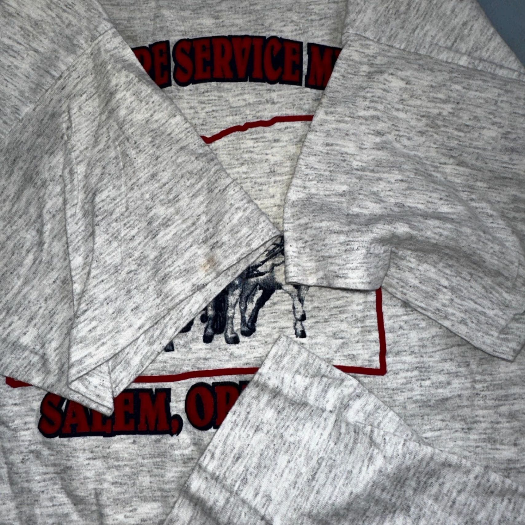 Fruit Of The Loom VINTAGE Oregon Fire Service Museum T Shirt 90s Single Stitch Salem PDX Firefighter L Gray Crew Neck Short Sleeve Fruit of the Loom Men shirt Size US L / EU 52-54 / 3 - 4 Thumbnail