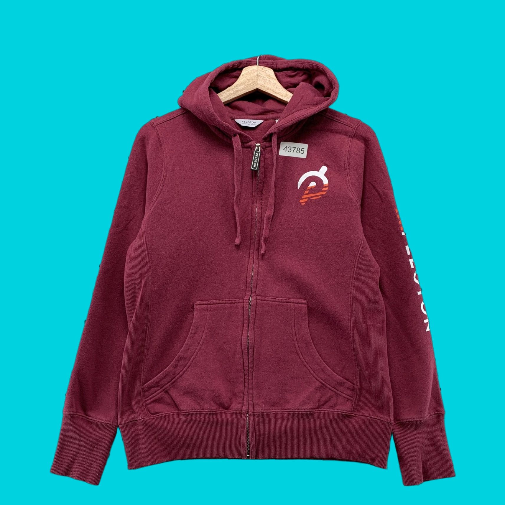 Pinko Peloton Hoodie Sweatshirt Womens Medium Pink Hooded Full Zip Fleece Size M / US 6-8 / IT 42-44 - 1 Thumbnail