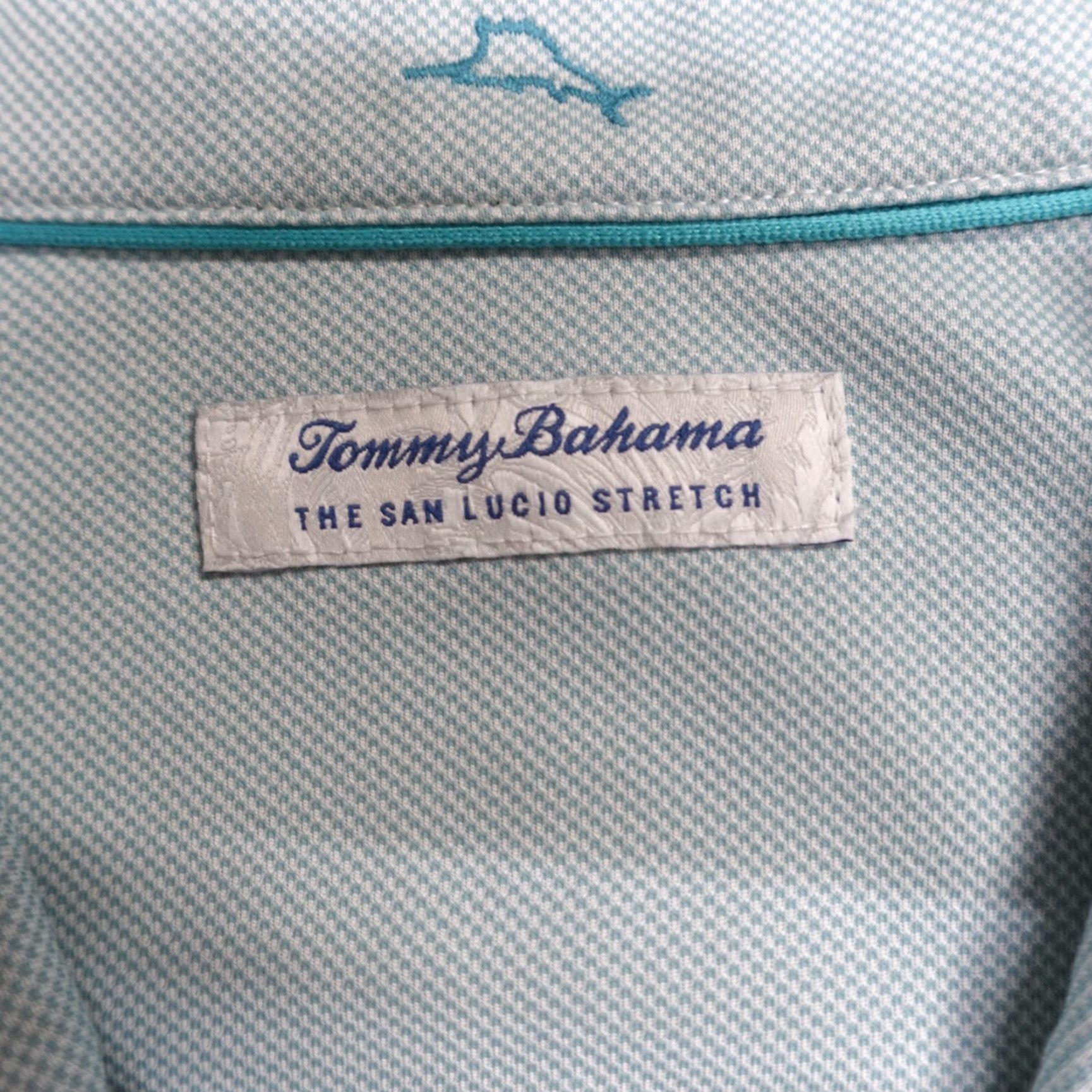 Tommy Bahama Tommy Bahama Shirt 2XL Blue San Lucio Stretch Island Zone Button-Up Collared Long Sleeve Casual Travel Mens Size US XXL / EU 58 / 5 - 2 Thumbnail