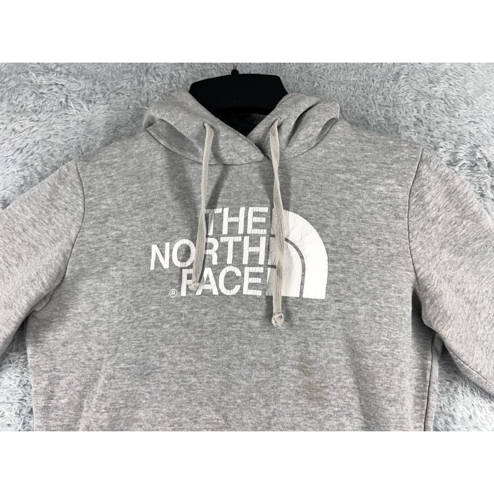 The North Face The North Face Hoodie Womens XS Gray Pullover with Pockets Cotton Logo Jacket Pocket Crew Neck Activewear 90s? Size XS / US 0-2 / IT 36-38 - 4 Thumbnail