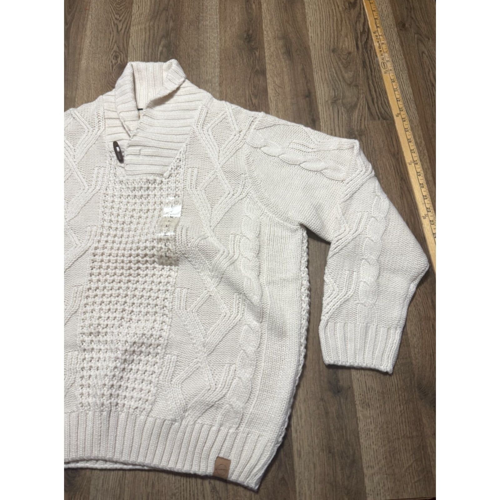 Weatherproof VINTAGE Weatherproof Sweater Women’s Large White Pullover Raglan Knitted Size L / US 10 / IT 46 - 4 Thumbnail