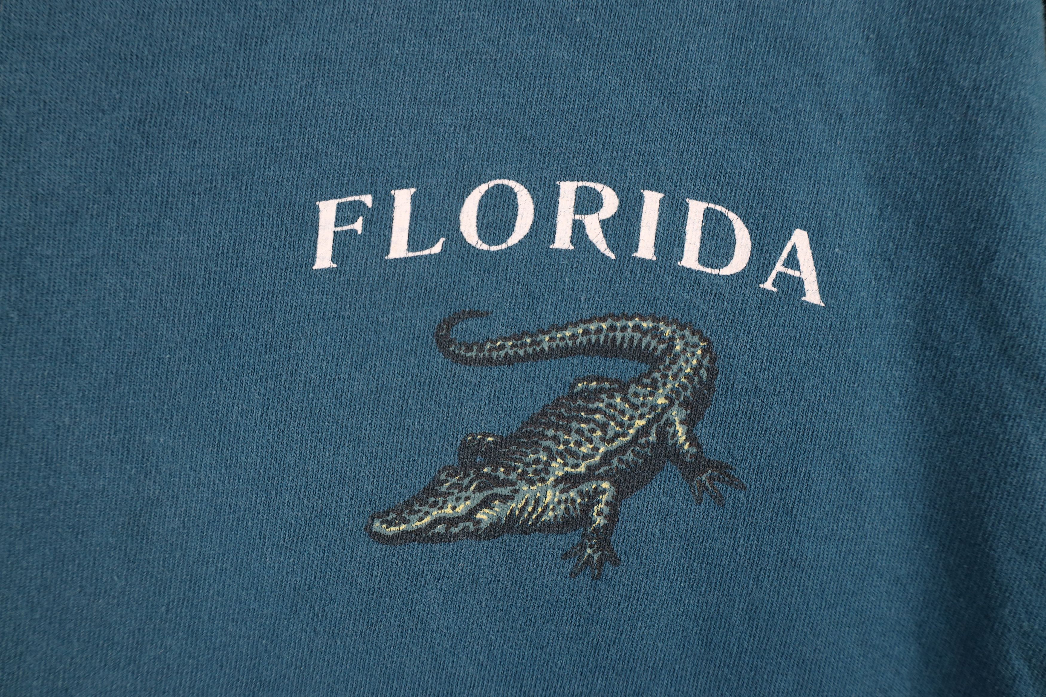 Vintage Vintage 90s Streetwear Alligator Florida Bite Me T-Shirt USA Size US XL / EU 56 / 4 - 4 Thumbnail