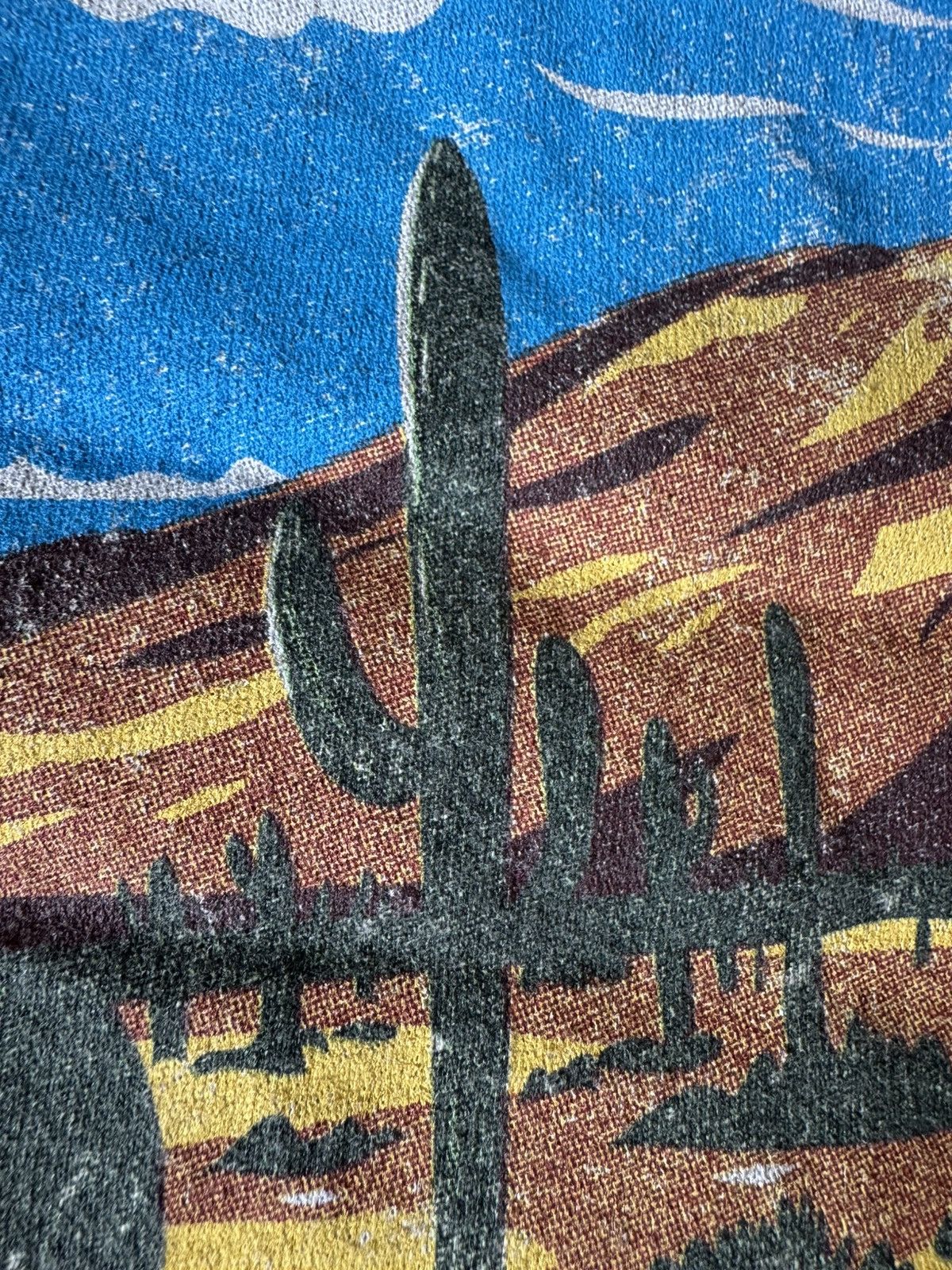 Gildan Golden L tan cream Joshua Tree t-shirt National Park desert Size L / US 10 / IT 46 - 6 Thumbnail