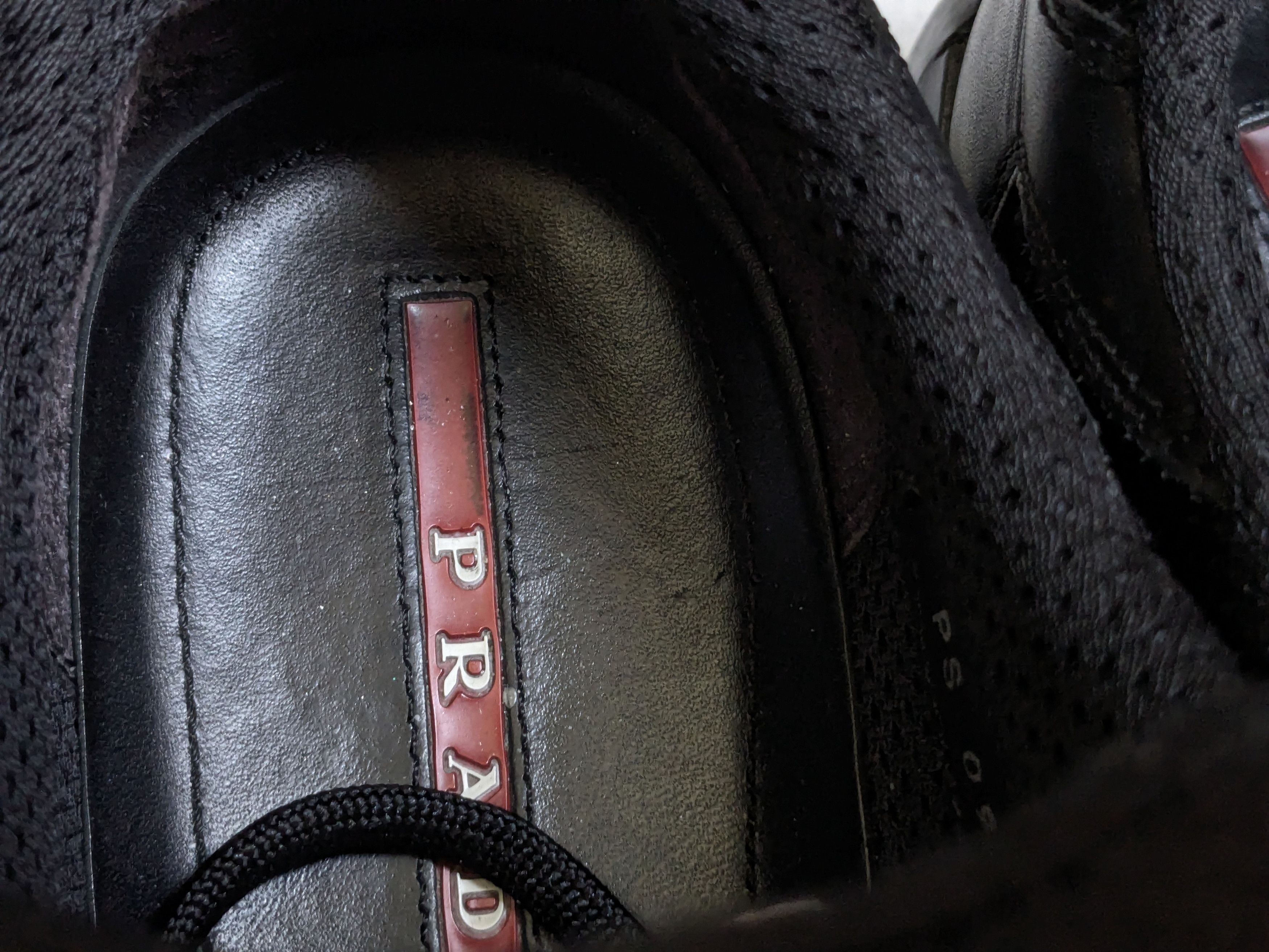 Prada Prada America's Cup Sneakers Black 9 Low Tops Leather Red Size US 9 / EU 42 - 6 Thumbnail