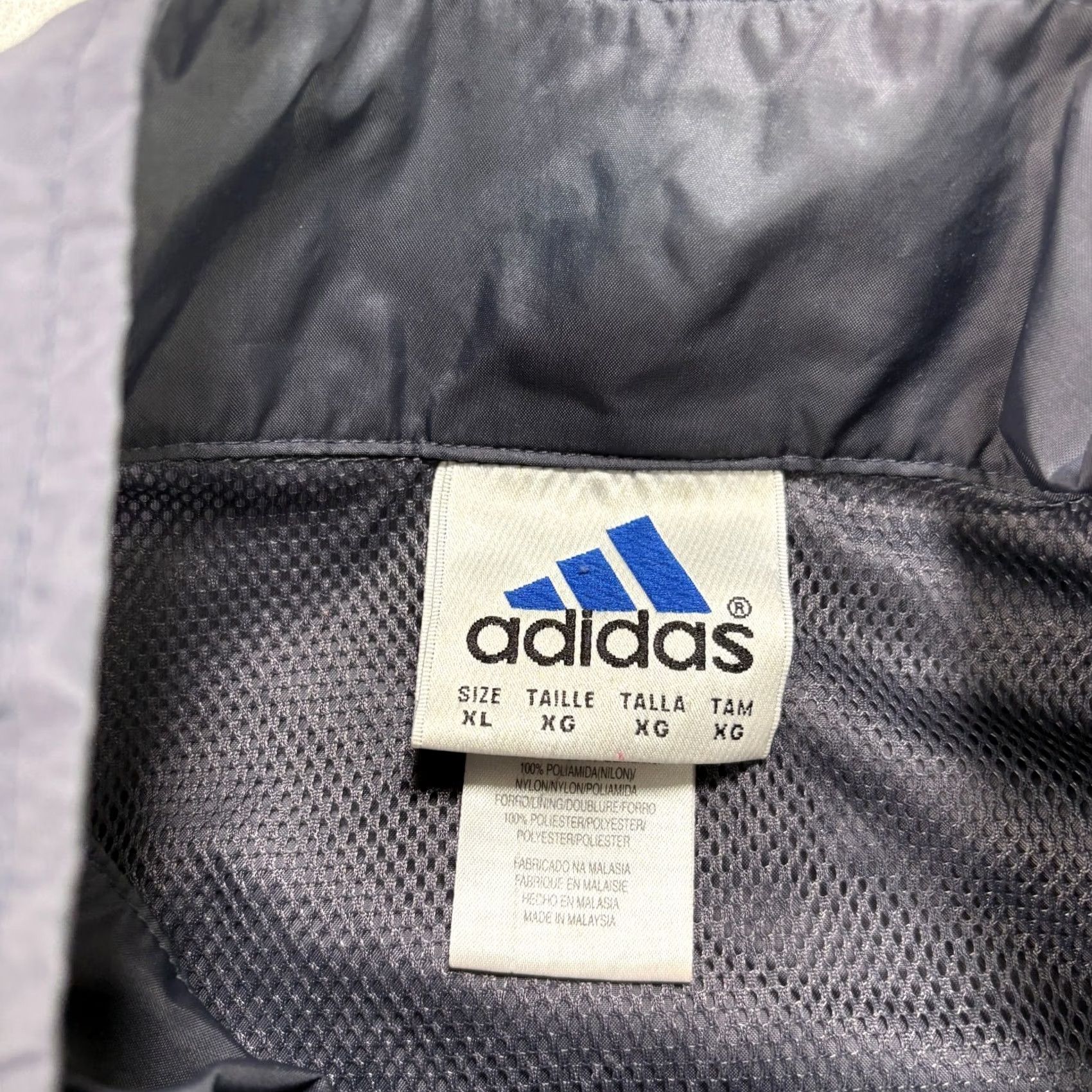 Adidas VINTAGE adidas Jacket Mens XL Blue Windbreaker Full Zip Lightweight Y2K Size US XL / EU 56 / 4 - 4 Thumbnail