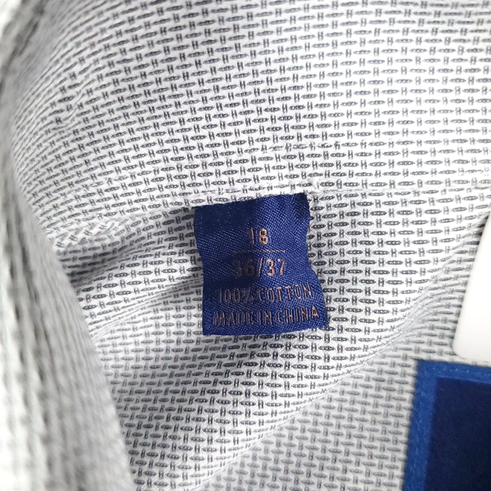 David Donahue David Donahue Gray Dress Shirt Mens 18 Long Sleeve Button Up Geometric Classic Size 48R - 6 Thumbnail