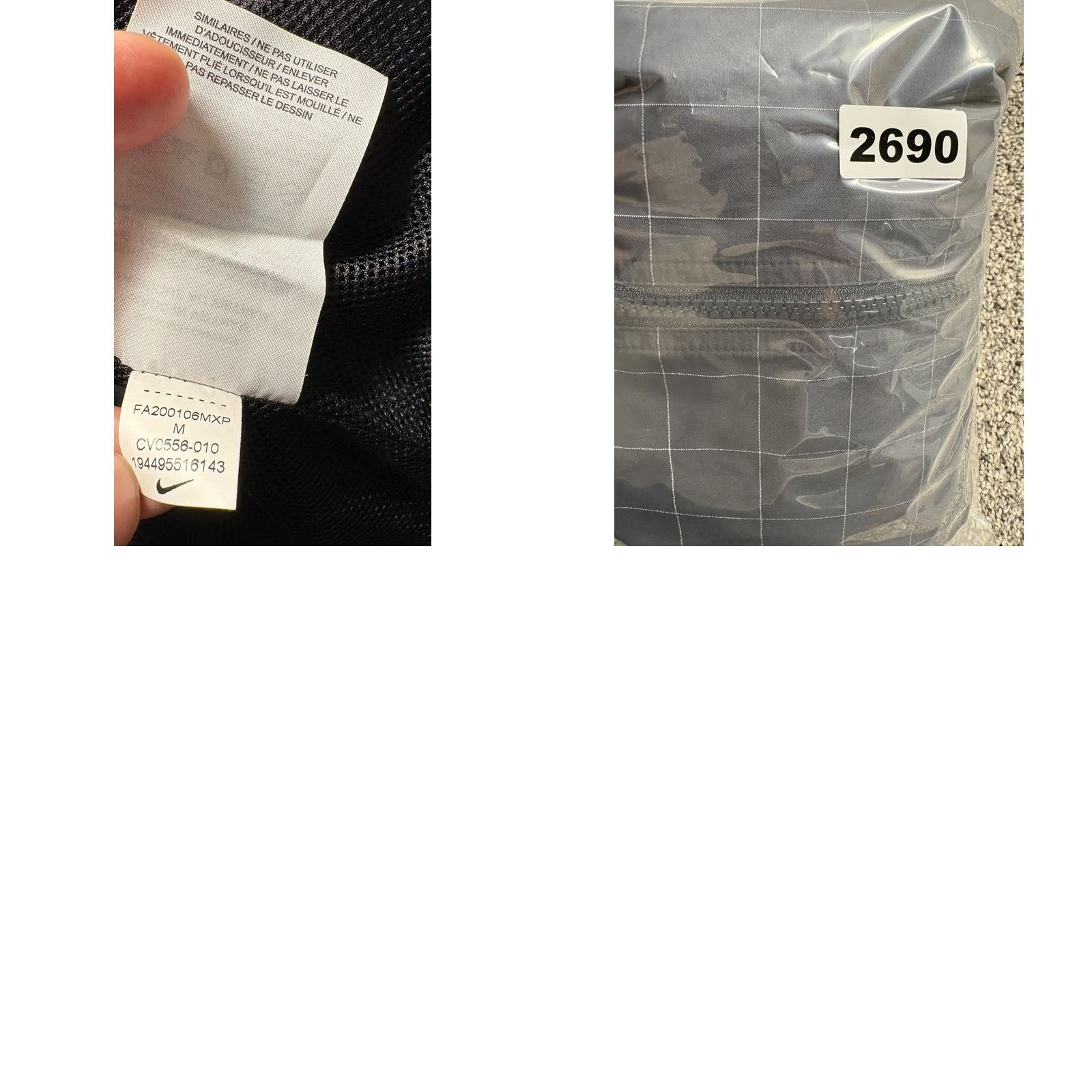Nike Nike Lab Jacket Mens M Flicker Flash Check Grid Zip Windbreaker CV0556-010 Black Nylon Full Zip Mens Size US M / EU 48-50 / 2 - 9 Thumbnail