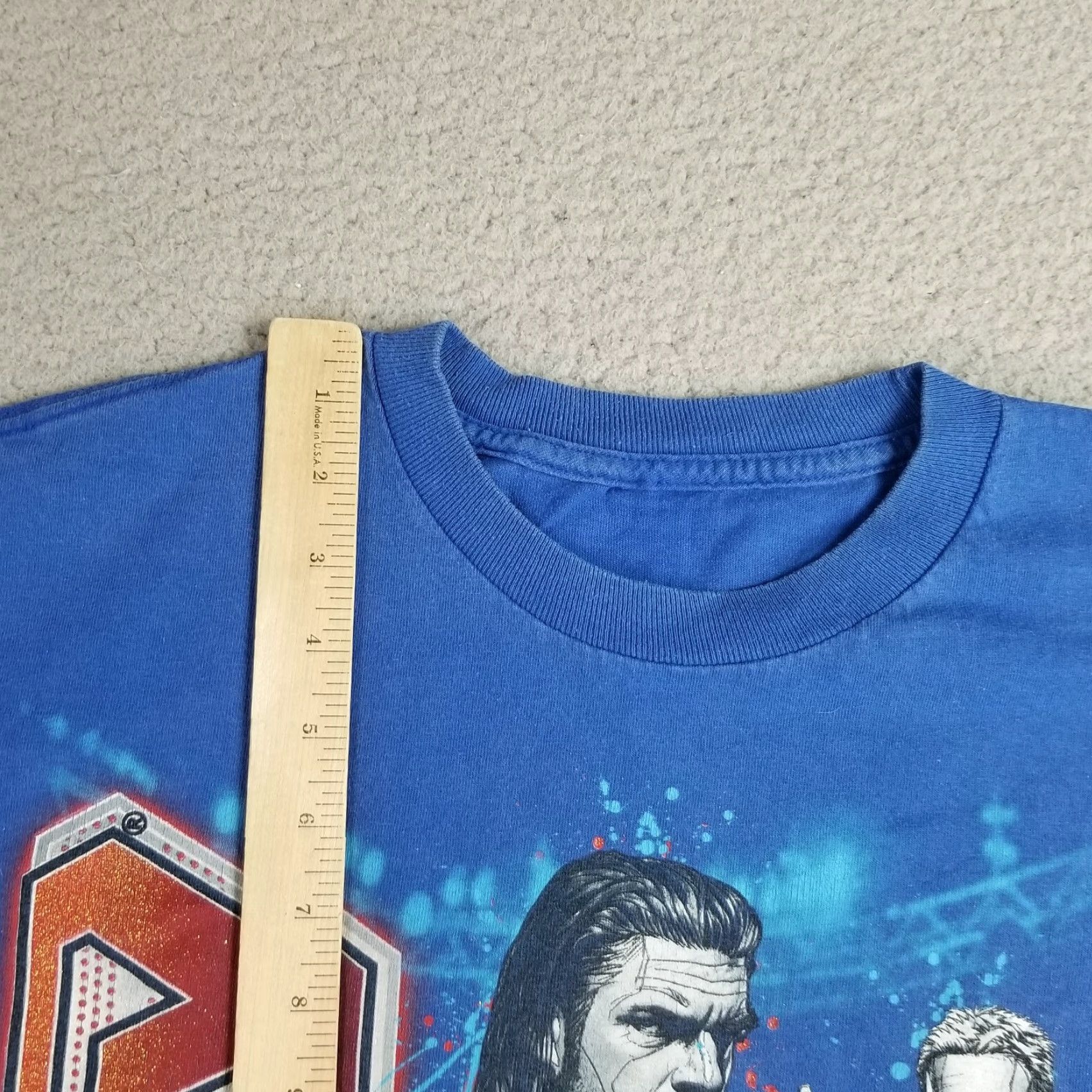 Vintage WWE Raw Cast T-Shirt 2007 Triple H John Cena Small Blue Sports Unisex Size US S / EU 44-46 / 1 - 3 Thumbnail