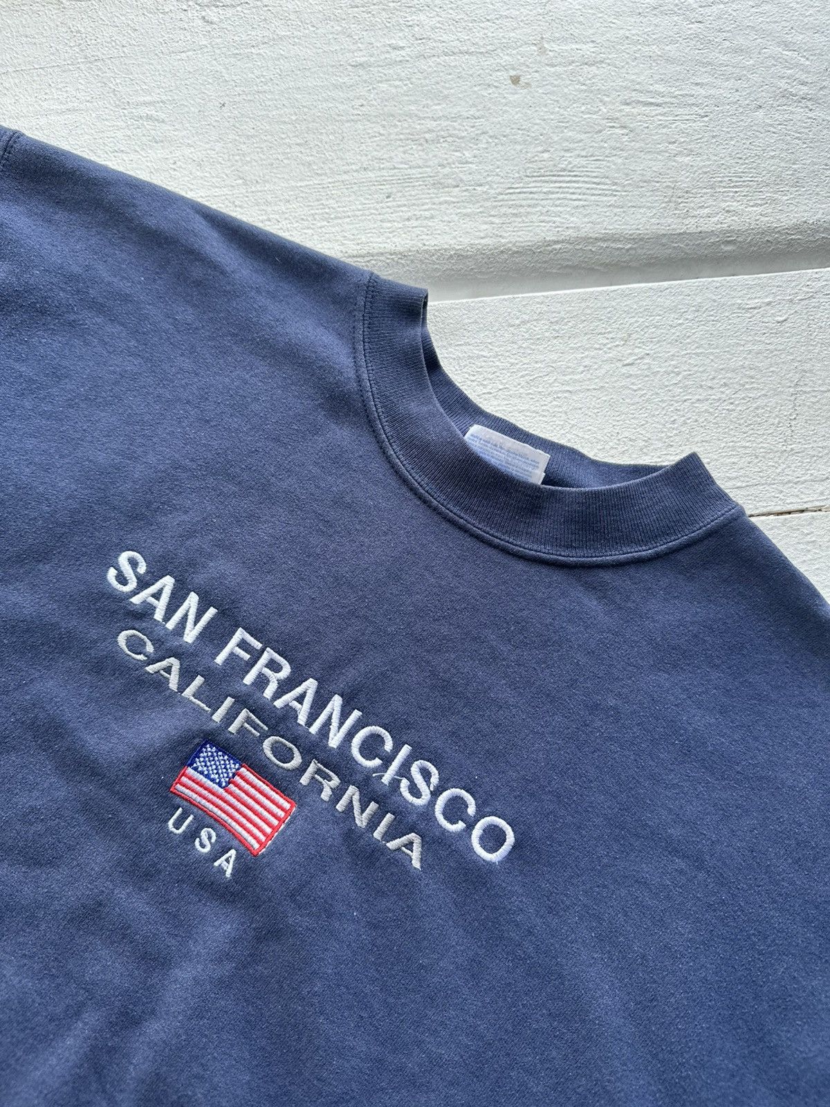 Vintage SAN FRANCISCO🚨 BIG LOGO USA BLUE OVERSIZED SWEATSHIRT RARE Size US M / EU 48-50 / 2 - 5 Thumbnail