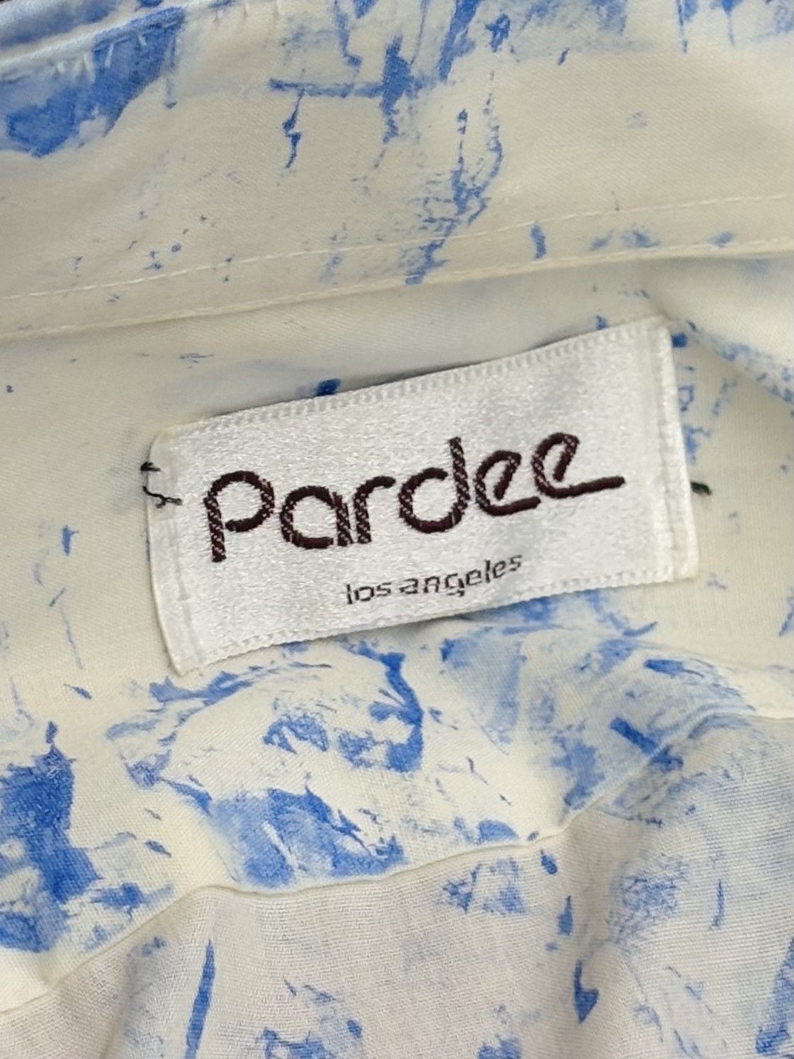 Vintage Vintage 90s Blue Abstract Print Blouse Women Size L Size L / US 10 / IT 46 - 4 Thumbnail