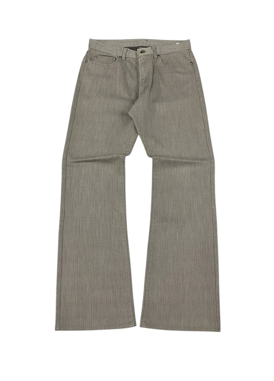Hysteric Glamour × Japanese Brand × Tornado Mart Semantic Design Japan Herringbone Flare Jeans Size US 31 - 1 Thumbnail
