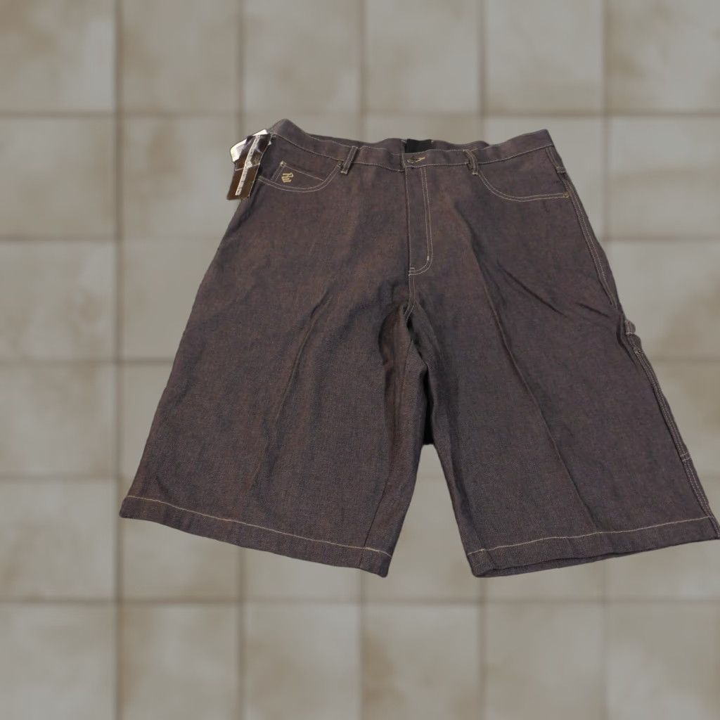 Rocawear Rocawear Shorts Mens 42 Brown Denim Carpenter Workwear Relaxed Fit Casual Hip Hop Mens Size US 42 / EU 58 - 1 Thumbnail