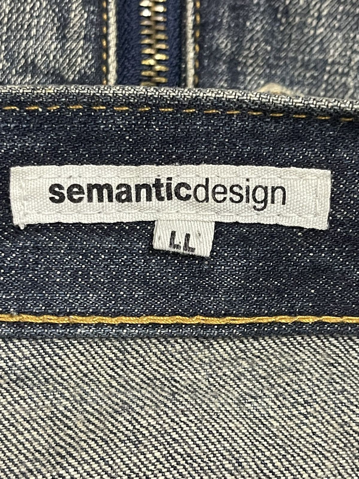 semanticdesign Vintage Japanese Semantic Design Distressed Wide Legs Jeans Size US 34 / EU 50 - 9 Thumbnail