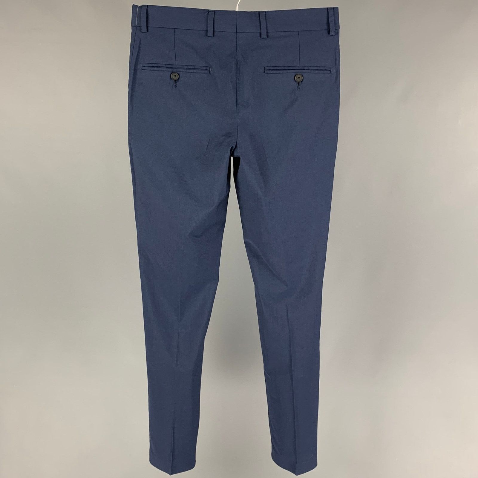 The Kooples THE KOOPLES Size 28 Navy Wool Zip Fly Dress Pants Size US 28 / EU 44 - 2 Thumbnail