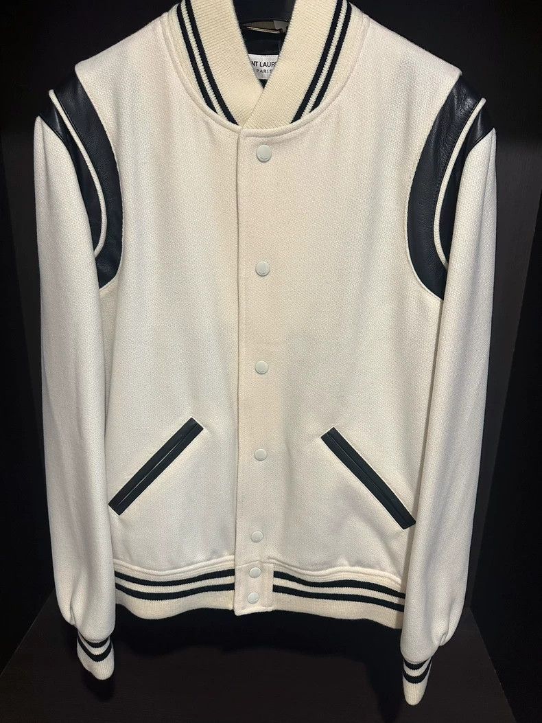 Saint Laurent Paris Saint Laurent Paris white Teddy jacket 2505-Nextarrow Size US M / EU 48-50 / 2 - 3 Thumbnail