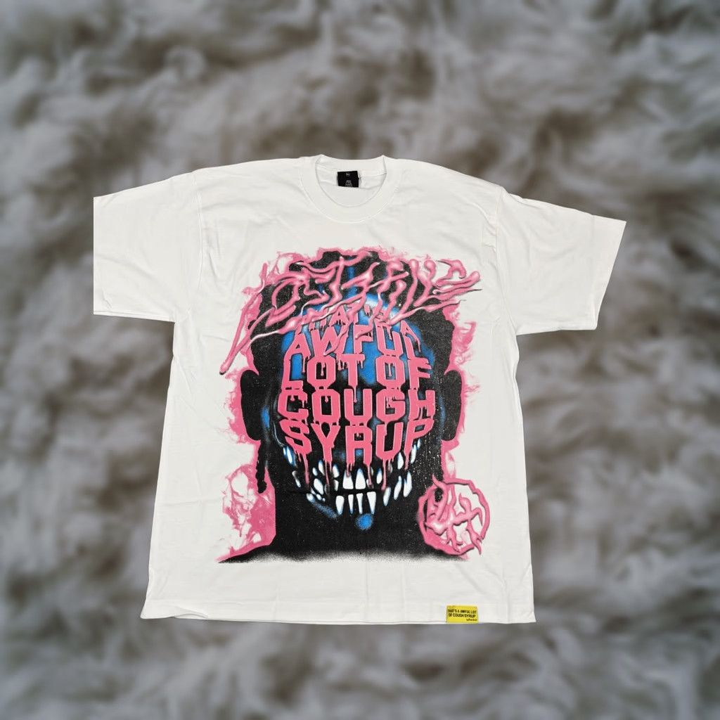 Vintage VINTAGE Awful Lot Of Cough Syrup x Lost Hills Shirt Mens XL White Heavyweight Tee New Size US XL / EU 56 / 4 - 1 Thumbnail