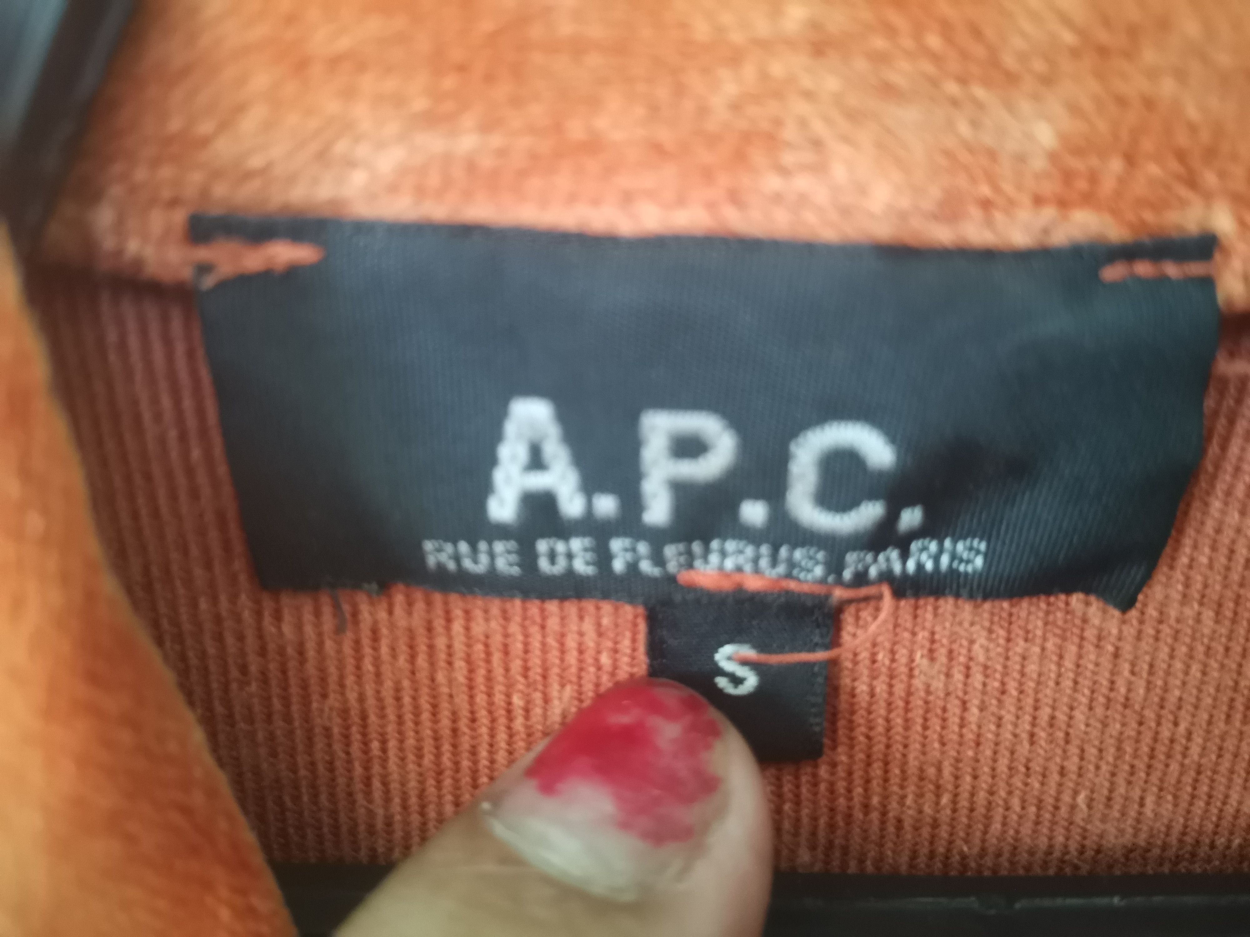 A.P.C. Rare A.P.C sweater/jacket orange colour Size XS / US 0-2 / IT 36-38 - 6 Thumbnail