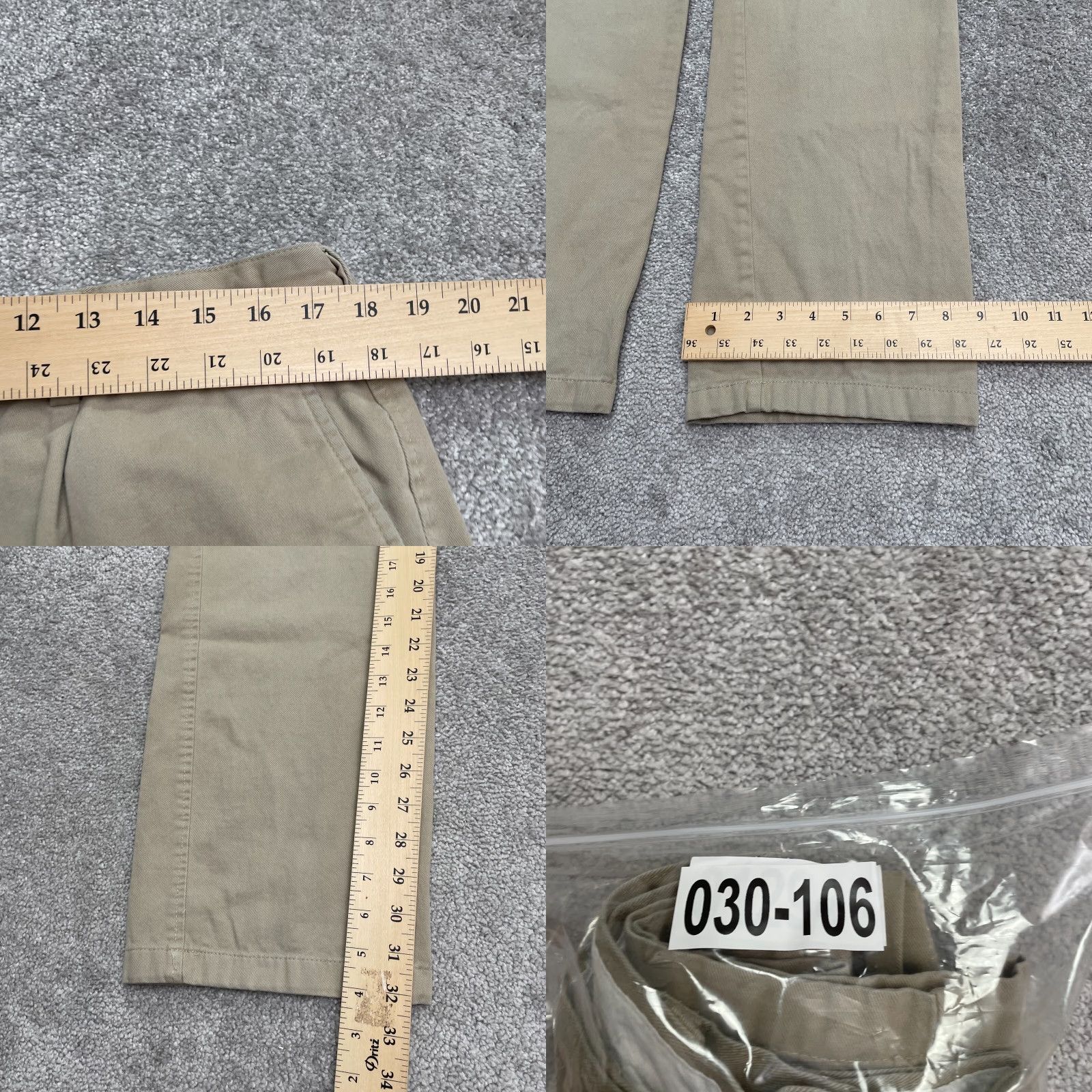 Cotton Traders Cotton Traders Mens Khaki Chino Pants 36 Regular Straight Leg Brown Beige Workwear Casual Outdoor Trousers Size US 36 / EU 52 - 9 Thumbnail