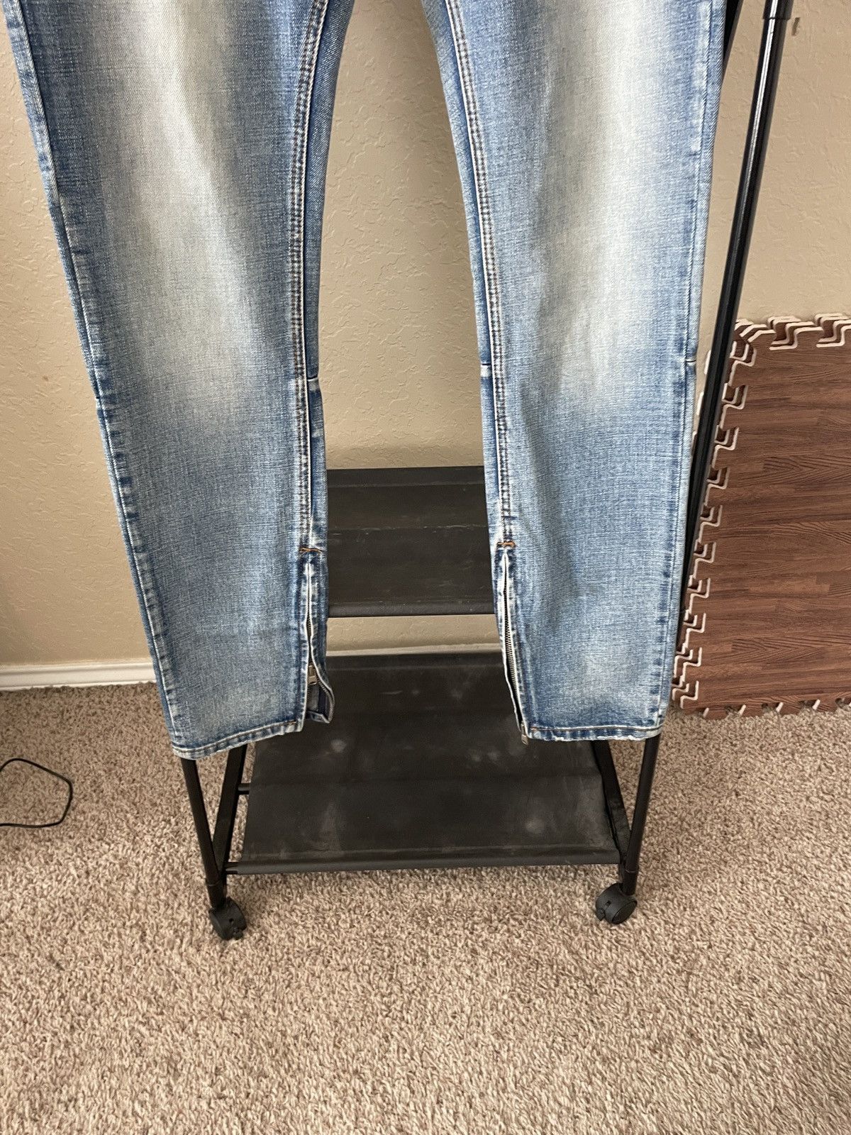 MNML Button Fly Zippered ankle denim jeans Size US 38 / EU 54 - 5 Thumbnail