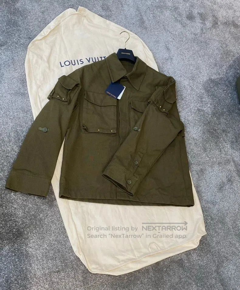 Louis Vuitton LV Satin Embroidered Utility Jacket. Size US M / EU 48-50 / 2 - 2 Thumbnail