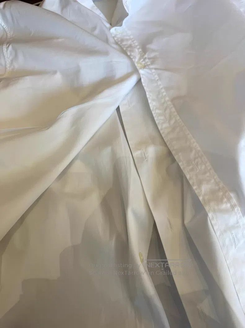 Dior Dior Size 37 White stand-up collar long-sleeved shirt Size US XXS / EU 40 - 6 Thumbnail