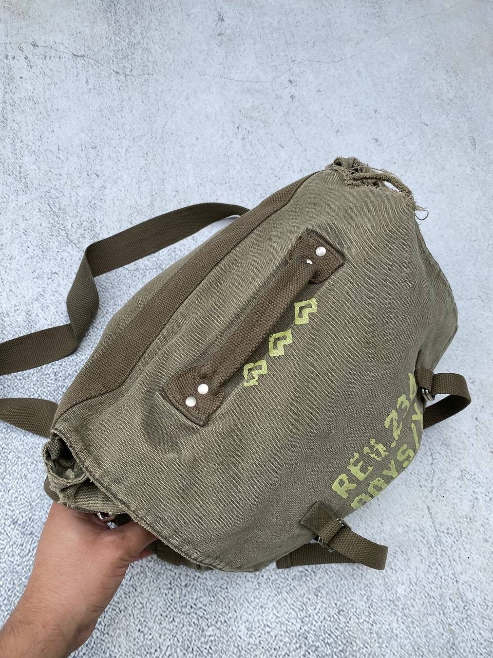 Japanese Brand Diesel Style Japanese distressed denim Sling Bag Size ONE SIZE - 10 Thumbnail