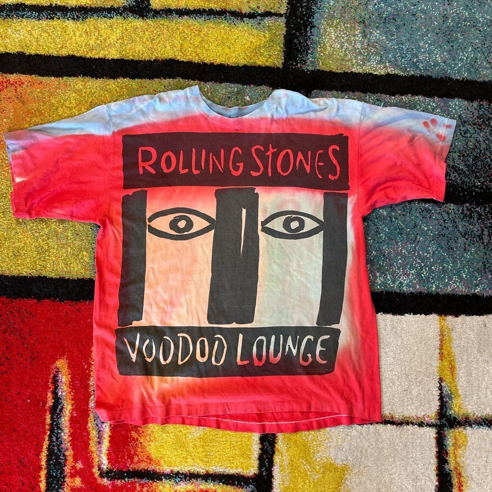1994 RARE Rolling Stones Voodoo Lounge AOP Brockum Band Tee