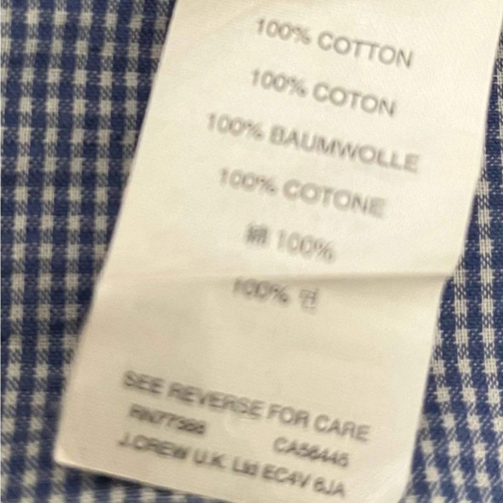 J.Crew J Crew men’s cotton poplin shirt, size Large Size US L / EU 52-54 / 3 - 6 Thumbnail
