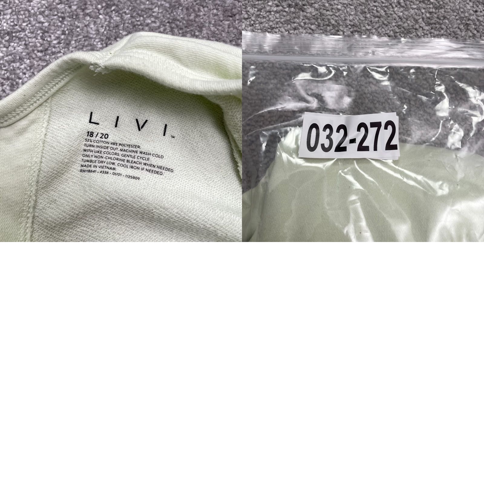 Vintage Livi Top Womens 18/20 Pastel Green Back Wrap Crew Neck Short Sleeve Casual Sport Shirt Size XXL / US 16-18 / IT 52-54 - 8 Thumbnail