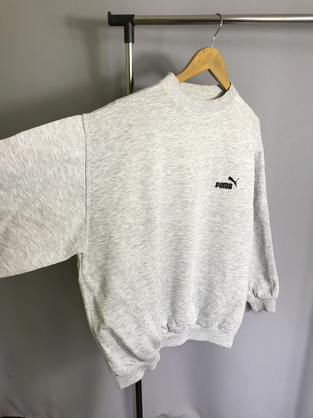 Puma × Vintage puma sweatshirt vintage 80 90s mens gray sweater logo cotton Size US L / EU 52-54 / 3 - 2 Thumbnail
