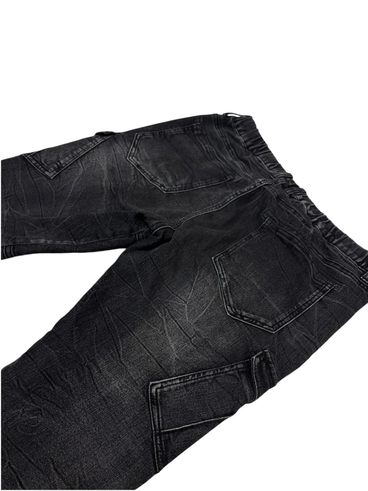 semanticdesign Japanese brand Semantic Design black biker multizip jeans Size US 31 - 2 Thumbnail