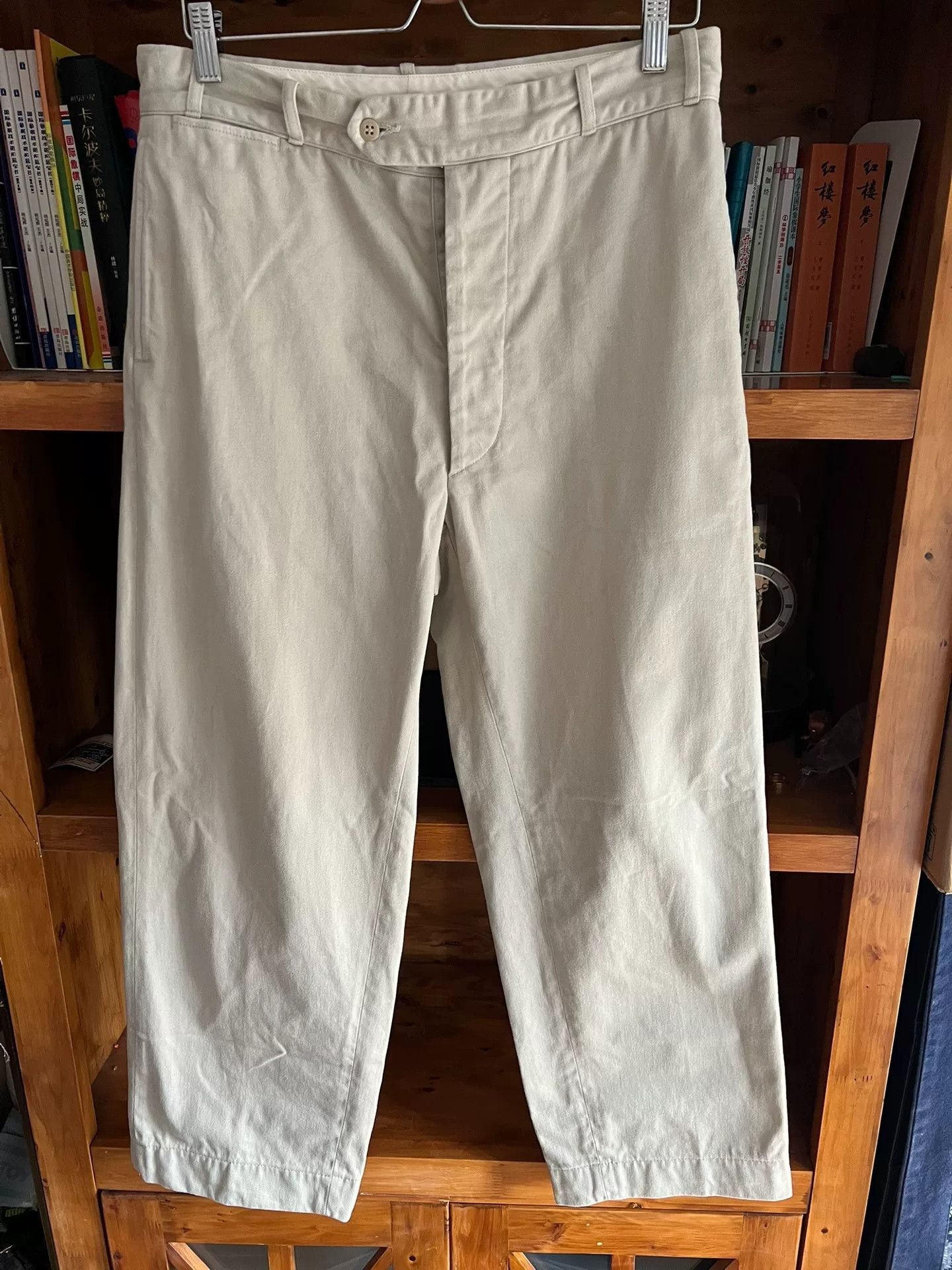 At Last & Co Atlast&Co Timeworn Beige Trousers Size US 34 / EU 50 - 4 Thumbnail